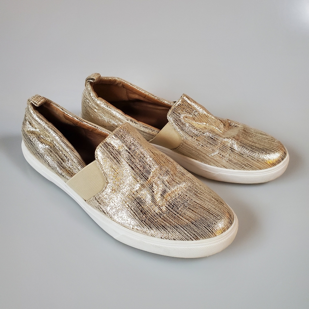 Susina Gold Metallic Slip On Sneakers size 9